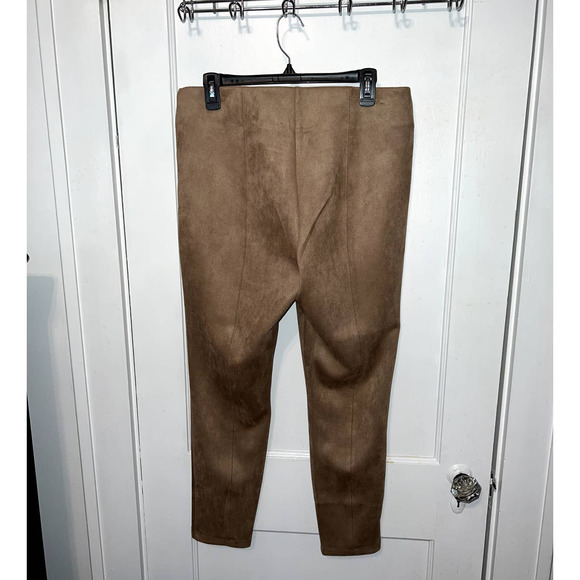 New Marc New York Andrew Marc Taupe Suede casual pants size L - Picture 4 of 4